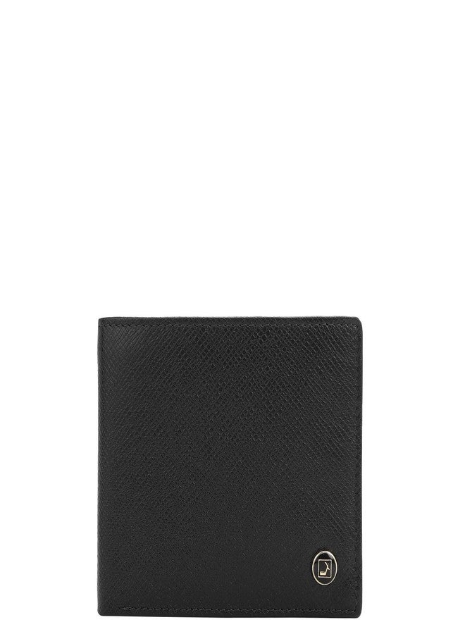 Da Milano RFID Protected Leather Wallet for Men with Card Slot - Black - Image 1